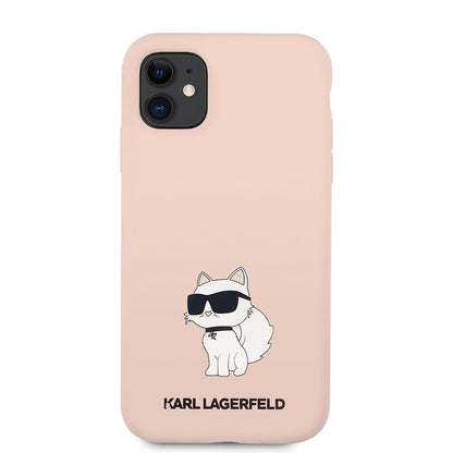 iPhone 11 Kılıf Karl Lagerfeld Silikon Choupette Dizayn Kapak