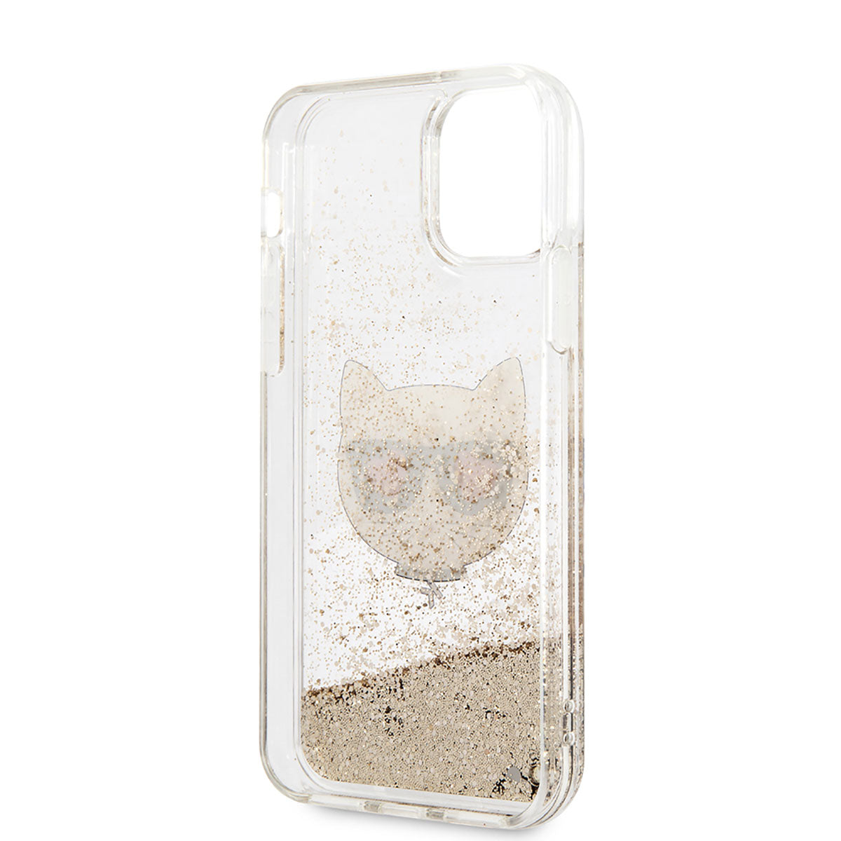 iPhone 11 Kılıf Karl Lagerfeld Sıvılı Simli Choupette Dizayn Kapak