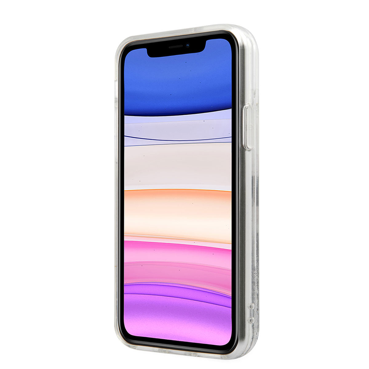 iPhone 11 Kılıf Karl Lagerfeld Sıvılı Simli Choupette Fun Dizayn Kapak