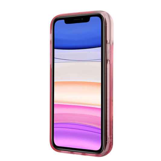 iPhone 11 Kılıf Karl Lagerfeld Sıvılı Simli Dizayn Kapak