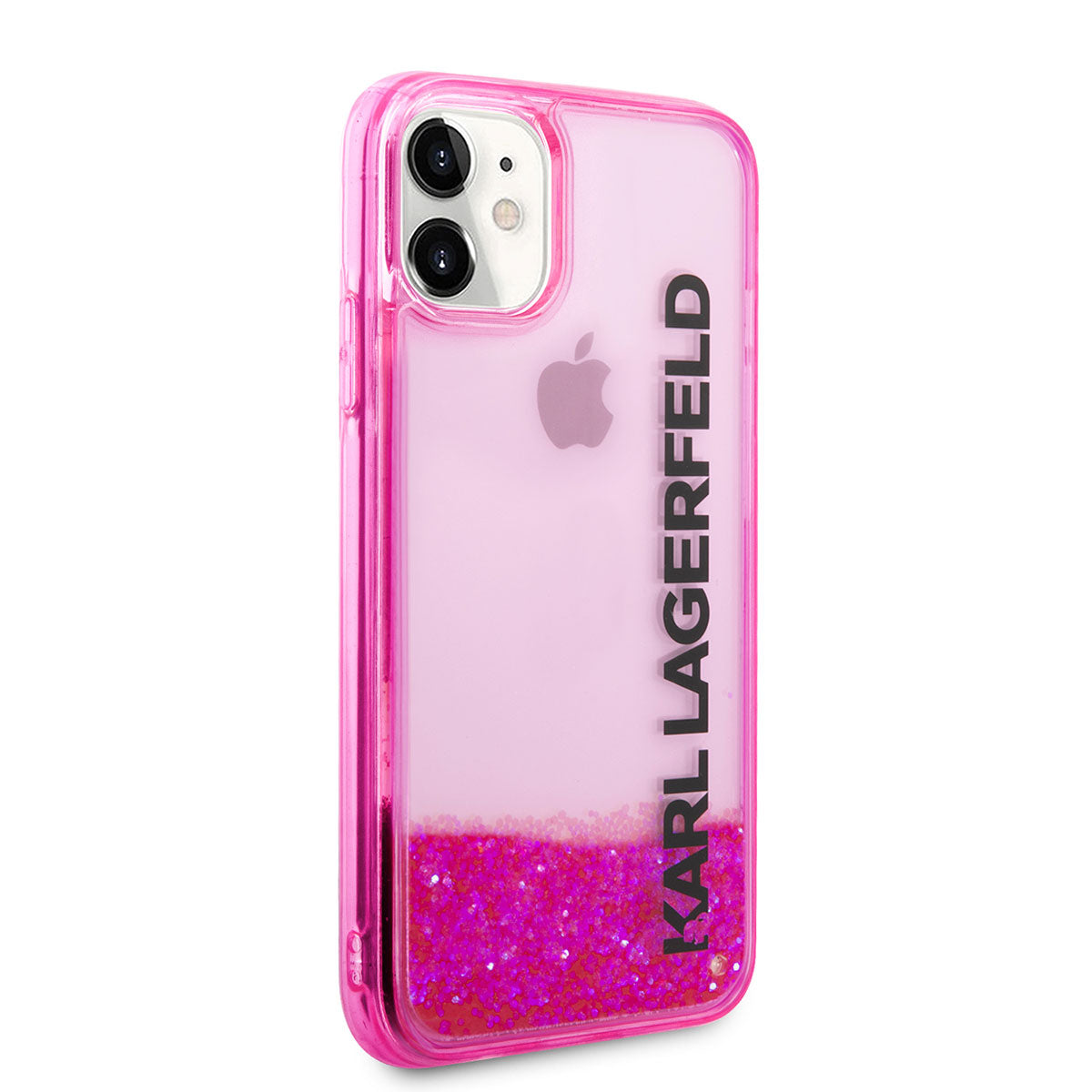 iPhone 11 Kılıf Karl Lagerfeld Sıvılı Simli Elong Dizayn Kapak