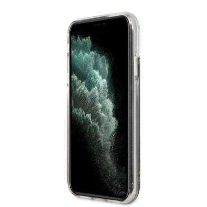 iPhone 11 Kılıf Karl Lagerfeld Sıvılı Simli Gatsby Dizayn Kapak