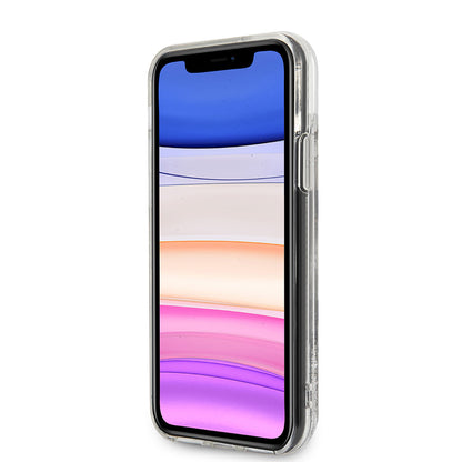 iPhone 11 Kılıf Karl Lagerfeld Sıvılı Simli K&C Dizayn Kapak