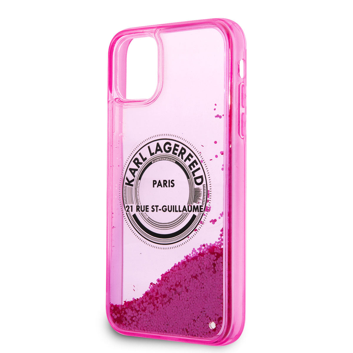 iPhone 11 Kılıf Karl Lagerfeld Sıvılı Simli RSG Dizayn Kapak