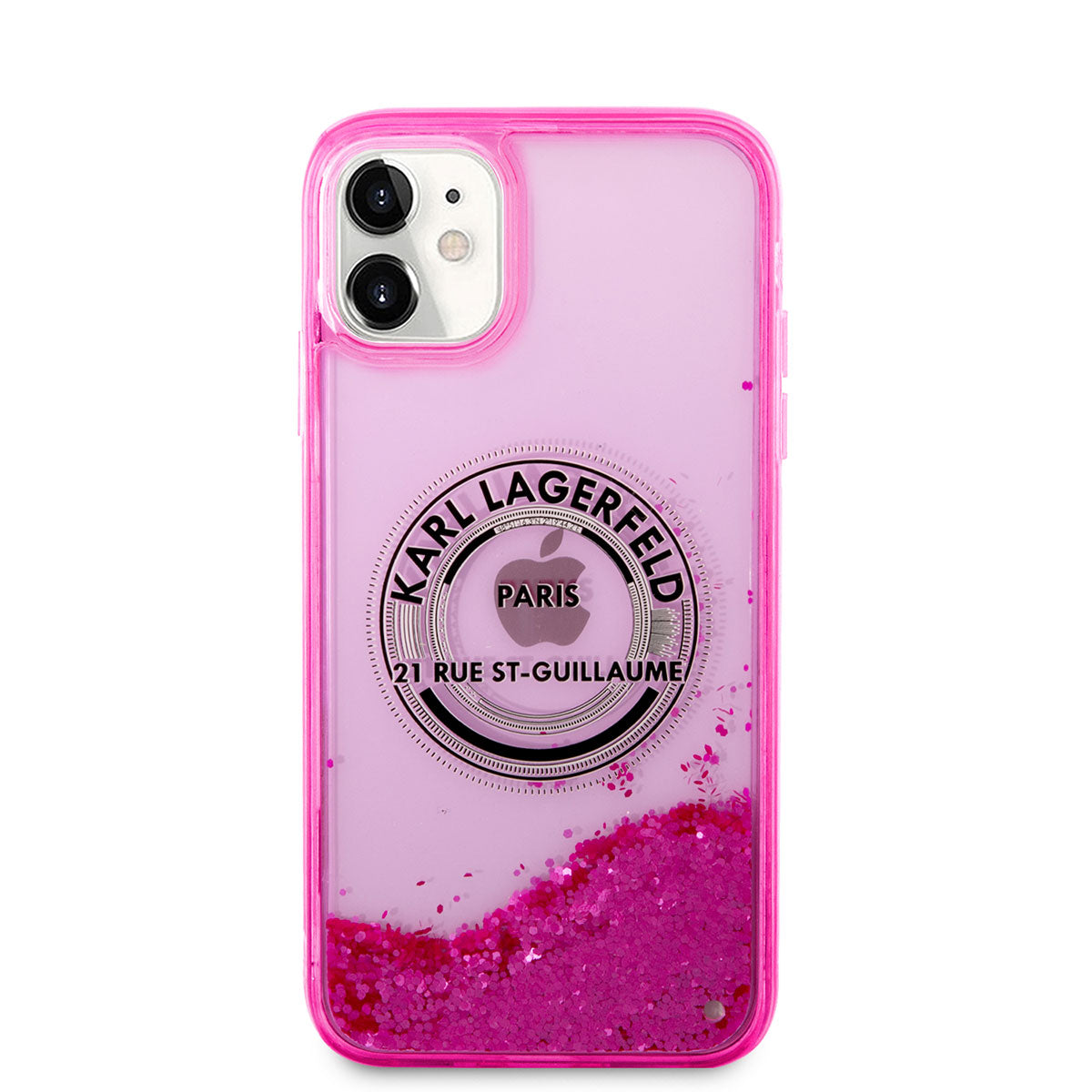 iPhone 11 Kılıf Karl Lagerfeld Sıvılı Simli RSG Dizayn Kapak