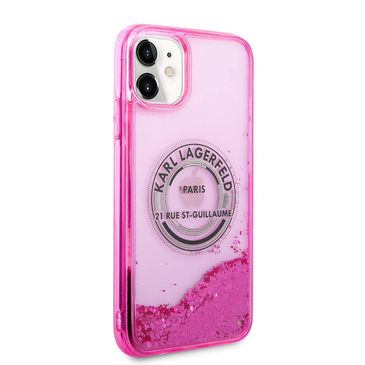 iPhone 11 Kılıf Karl Lagerfeld Sıvılı Simli RSG Dizayn Kapak