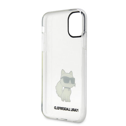 iPhone 11 Kılıf Karl Lagerfeld Transparan Choupette Dizayn Kapak