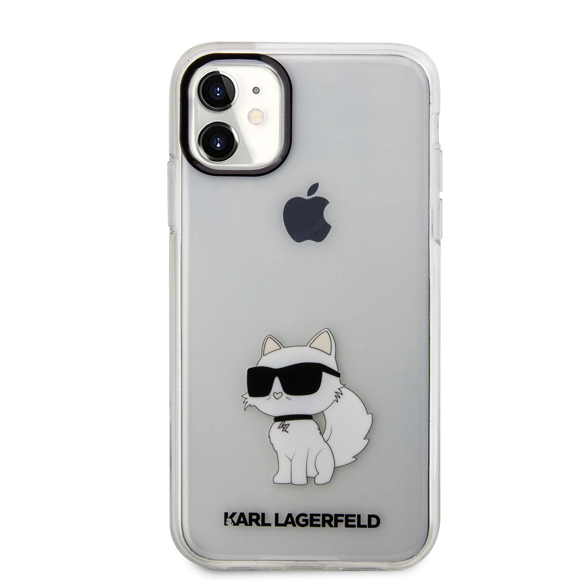 iPhone 11 Kılıf Karl Lagerfeld Transparan Choupette Dizayn Kapak