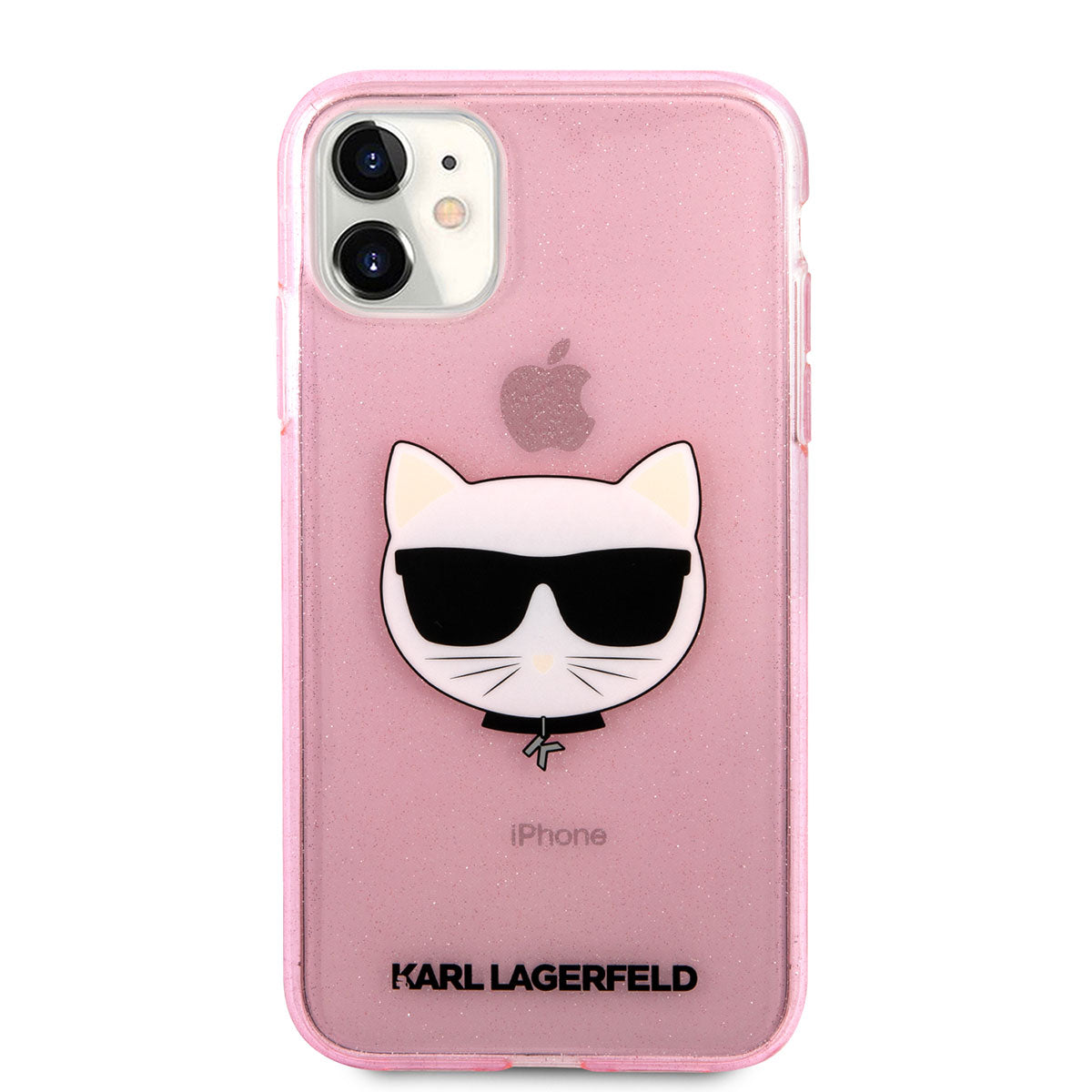 iPhone 11 Kılıf Karl Lagerfeld Transparan Choupette Head Dizayn Kapak