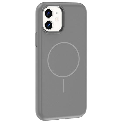 Apple iPhone 11 Kılıf M-Safe Şarj Özellikli Metal Kamera Çerçeveli Zore Edi Silikon Kapak