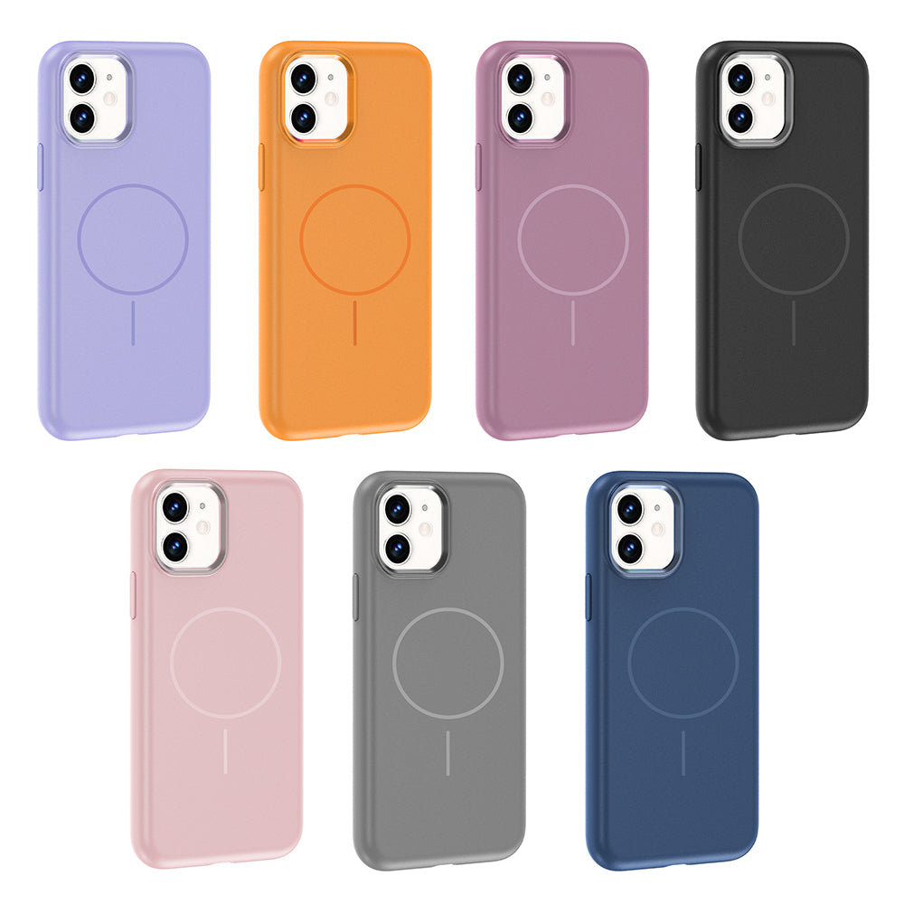 Apple iPhone 11 Kılıf M-Safe Şarj Özellikli Metal Kamera Çerçeveli Zore Edi Silikon Kapak