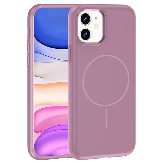 Apple iPhone 11 Kılıf M-Safe Şarj Özellikli Metal Kamera Çerçeveli Zore Edi Silikon Kapak