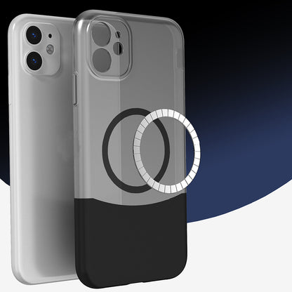 Apple iPhone 11 Kılıf M-Safe Şarj Özellikli Mıknatıslı Zore Duble Kapak