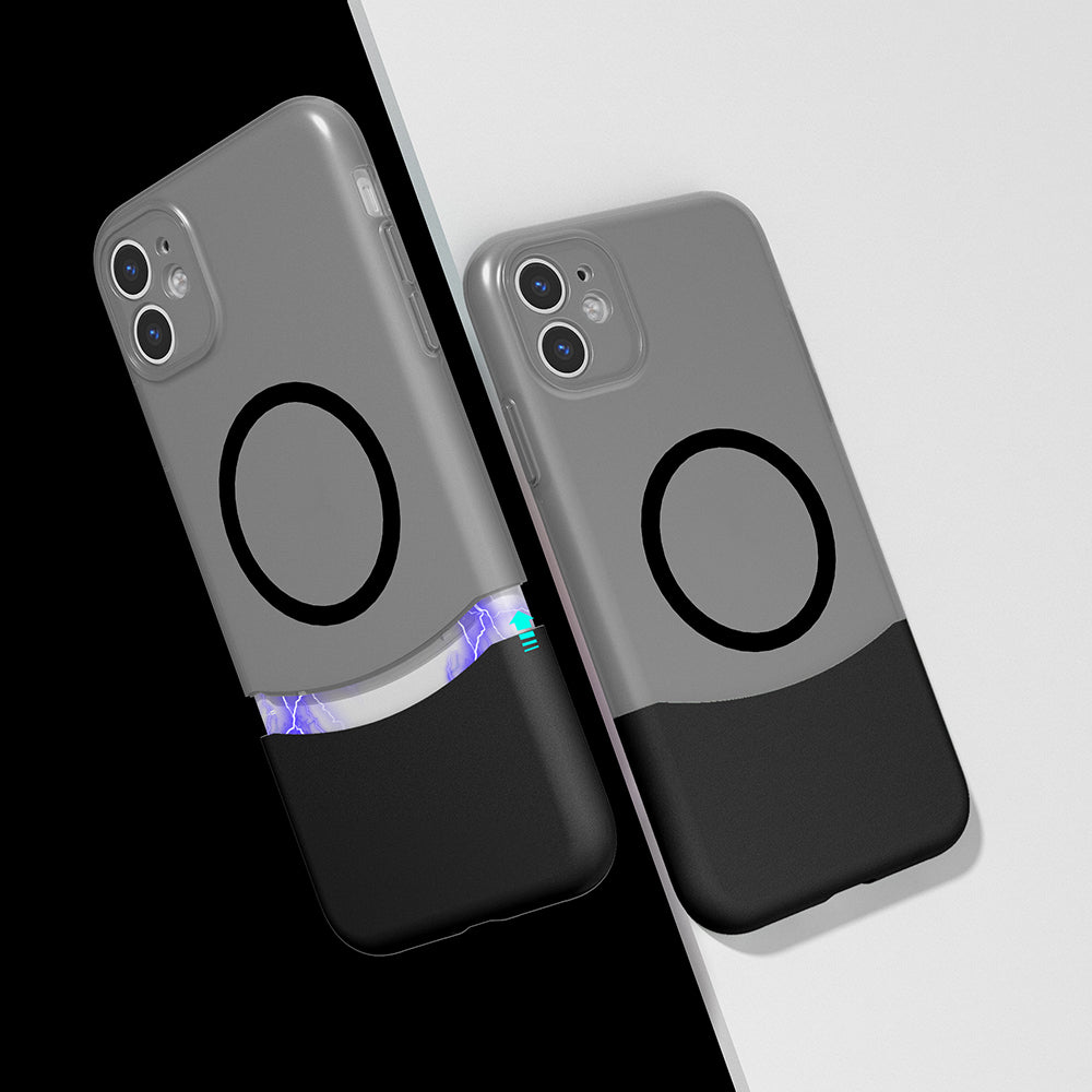 Apple iPhone 11 Kılıf M-Safe Şarj Özellikli Mıknatıslı Zore Duble Kapak