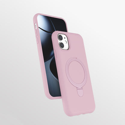 Apple iPhone 11 Kılıf M-safe Şarj Özellikli Standlı Zore Samara Kapak