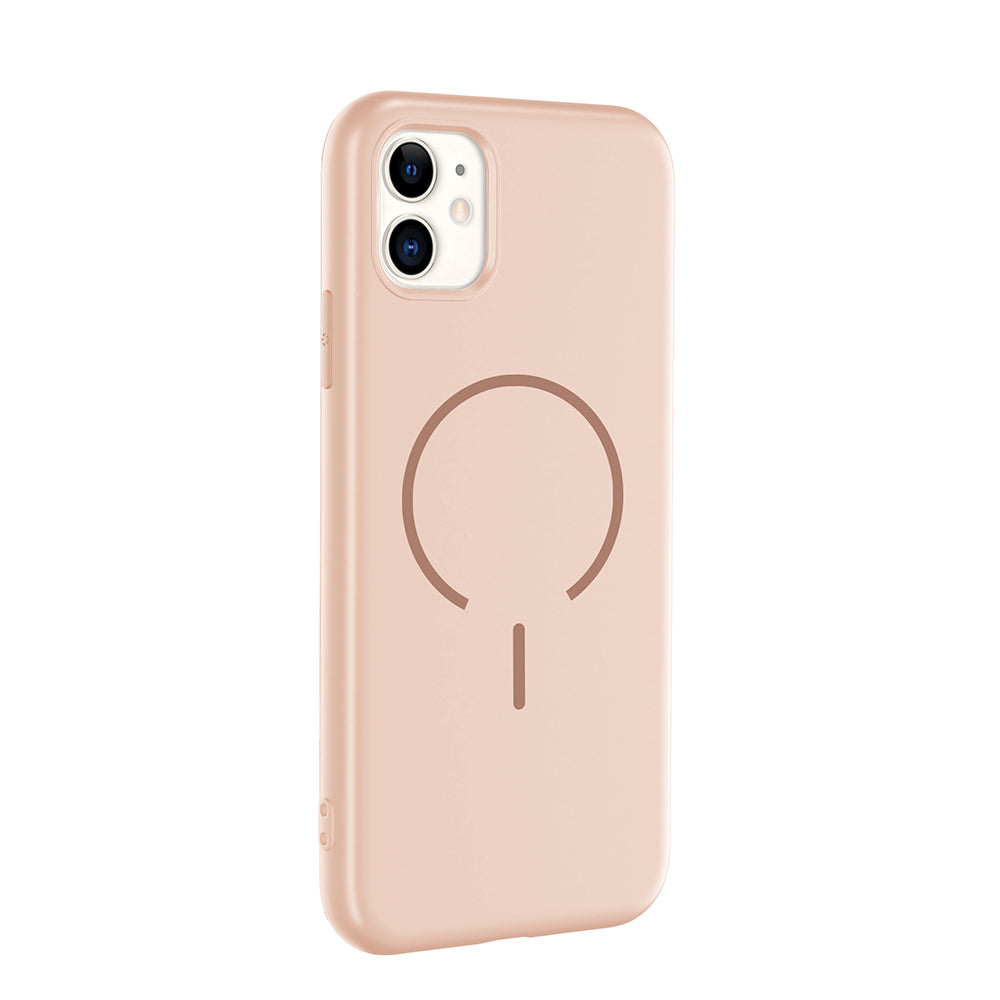 Apple iPhone 11 Kılıf M-safe Şarj Özellikli Zore Meta Kapak