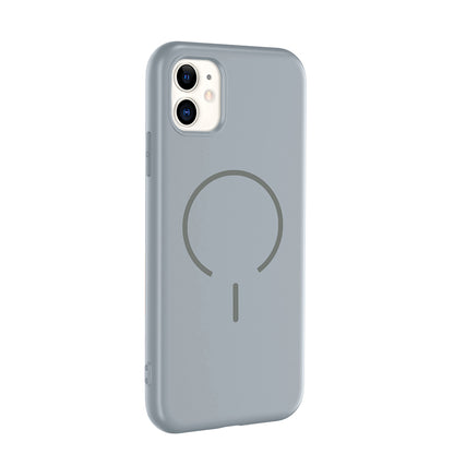 Apple iPhone 11 Kılıf M-safe Şarj Özellikli Zore Meta Kapak