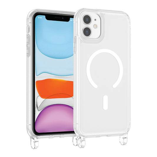 Apple iPhone 11 Kılıf M-safe Şarj Özellikli Zore X-Rop Kapak