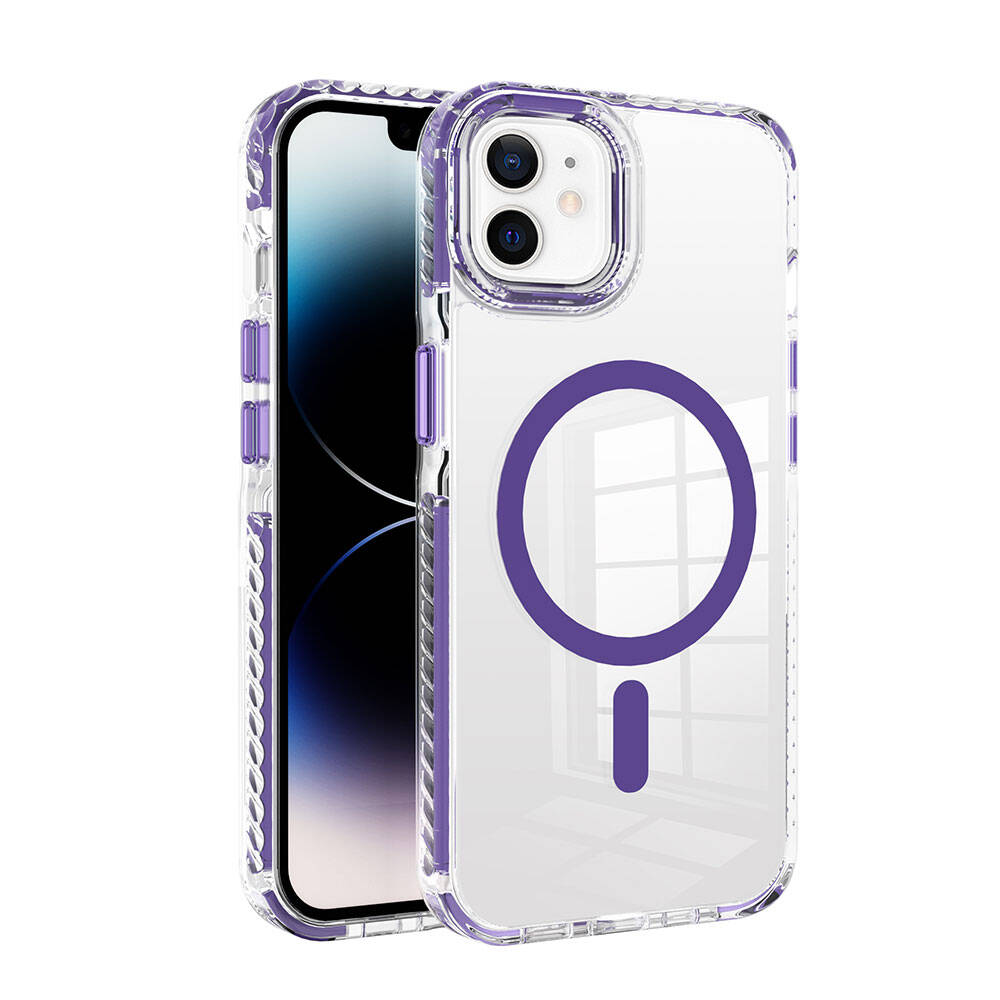 Apple iPhone 11 Kılıf M-safe Şarj Özellikli Airbagli Takılabilir Askı Aparatlı Zore Nana Kapak