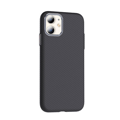 Apple iPhone 11 Kılıf M-safe Şarj Özellikli Karbon Fiber Görünümlü Zore Gros Kapak
