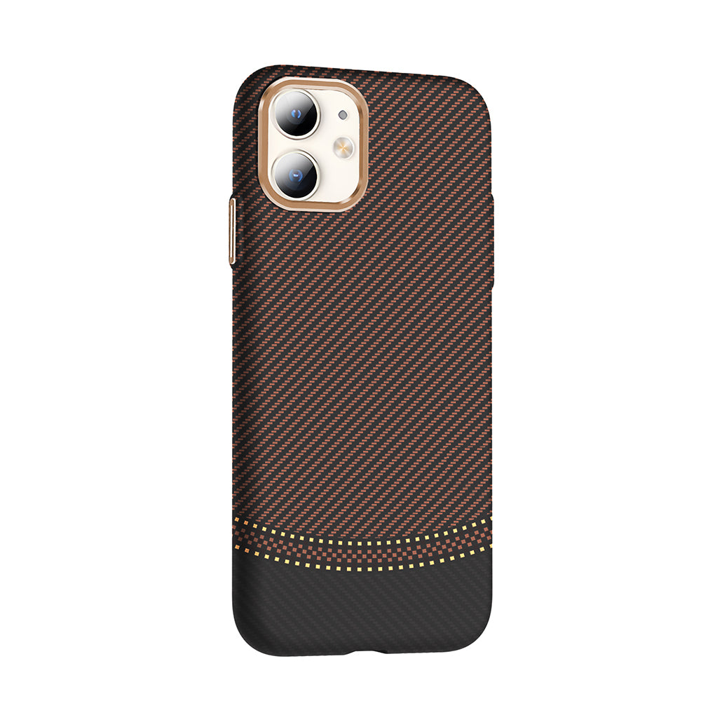 Apple iPhone 11 Kılıf M-safe Şarj Özellikli Karbon Fiber Görünümlü Zore Gros Kapak