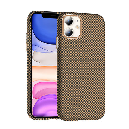 Apple iPhone 11 Kılıf M-safe Şarj Özellikli Karbon Fiber Görünümlü Zore Gros Kapak