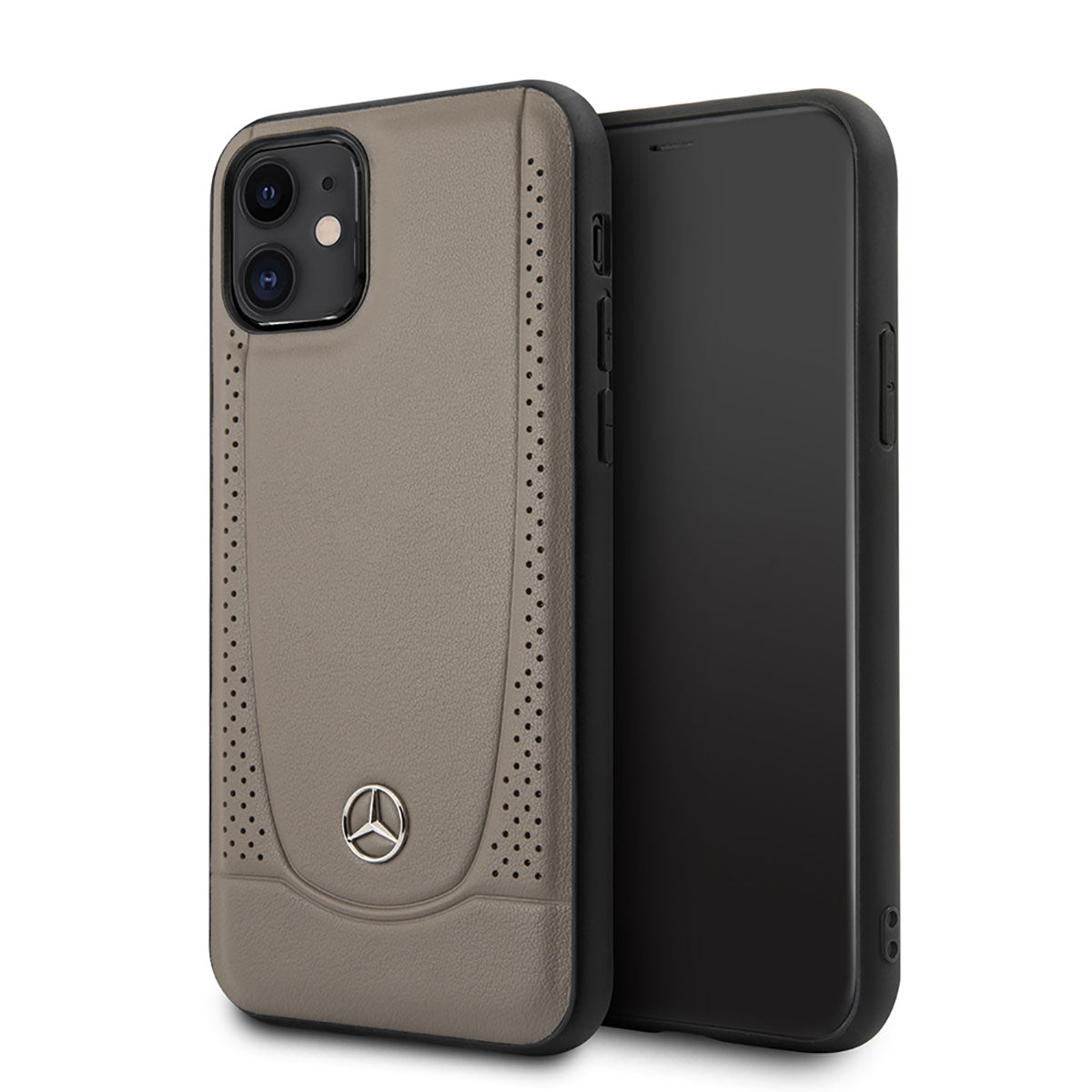 iPhone 11 Kılıf Mercedes Benz Urban Sert Deri Dizayn Kapak