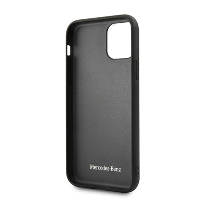 iPhone 11 Kılıf Mercedes Benz Urban Sert Deri Dizayn Kapak