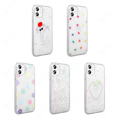 Apple iPhone 11 Kılıf Şeffaf Figürlü Zore Folk Sert Kapak