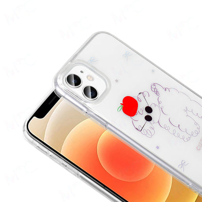 Apple iPhone 11 Kılıf Şeffaf Figürlü Zore Folk Sert Kapak