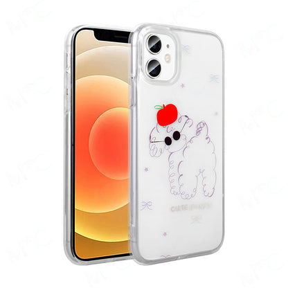 Apple iPhone 11 Kılıf Şeffaf Figürlü Zore Folk Sert Kapak