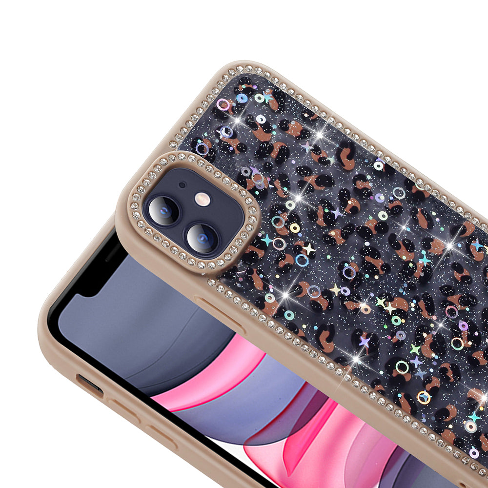 Apple iPhone 11 Kılıf Taşlı ve Simli Tasarım Zore Azra Kapak
