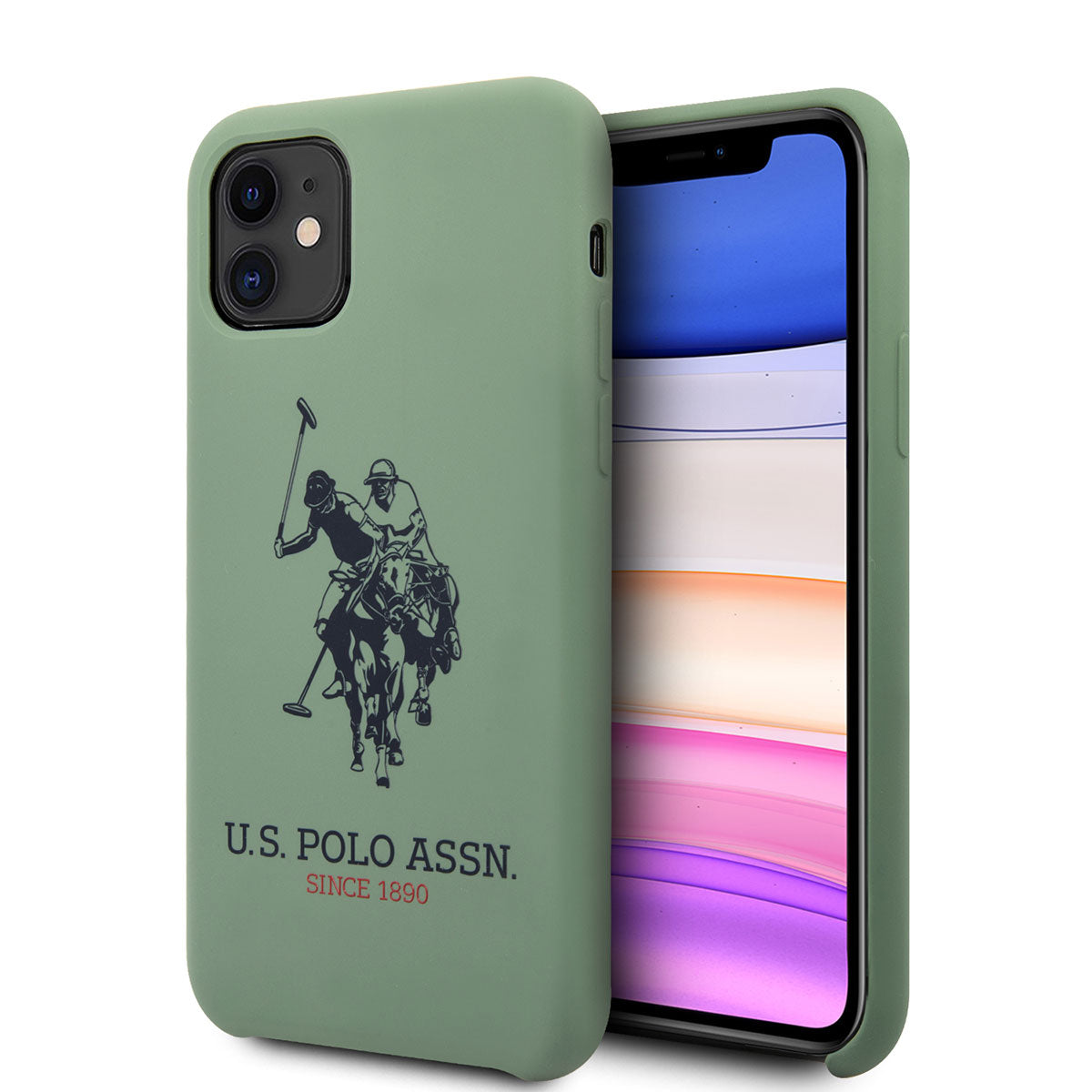 iPhone 11 Kılıf U.S. POLO ASSN. Silikon Büyük Logo Dizayn Kapak