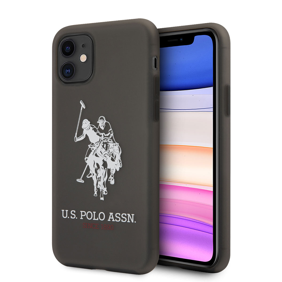 iPhone 11 Kılıf U.S. POLO ASSN. Transparan Silikon Büyük Logo Dizayn Kapak