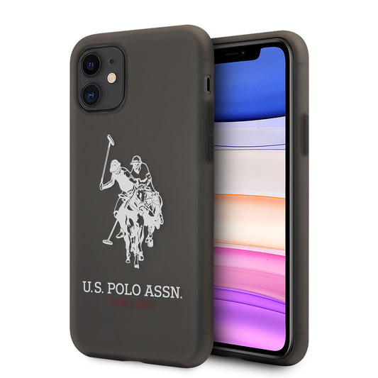 iPhone 11 Kılıf U.S. POLO ASSN. Transparan Silikon Büyük Logo Dizayn Kapak