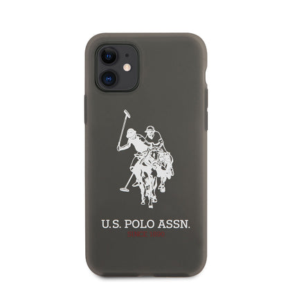 iPhone 11 Kılıf U.S. POLO ASSN. Transparan Silikon Büyük Logo Dizayn Kapak
