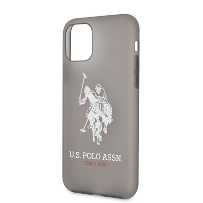 iPhone 11 Kılıf U.S. POLO ASSN. Transparan Silikon Büyük Logo Dizayn Kapak