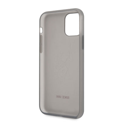 iPhone 11 Kılıf U.S. POLO ASSN. Transparan Silikon Büyük Logo Dizayn Kapak