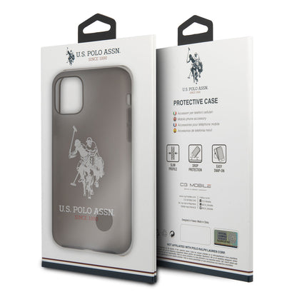 iPhone 11 Kılıf U.S. POLO ASSN. Transparan Silikon Büyük Logo Dizayn Kapak