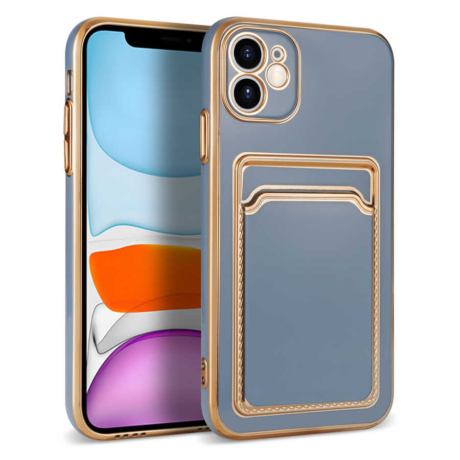 Apple iPhone 11 Kılıf Zore Bark Kartlıklı Kapak