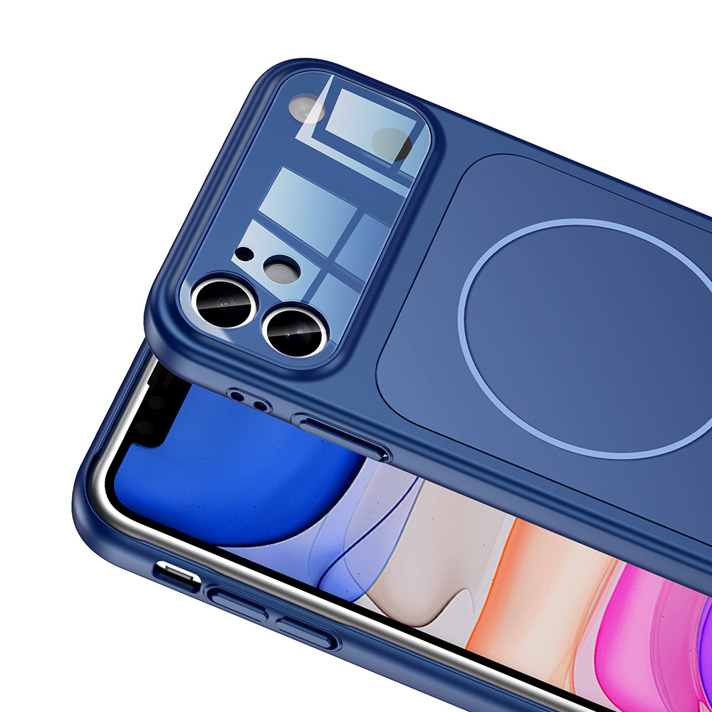 Apple iPhone 11 Kılıf Zore M-Safe Şarj Özellikli Kamera Korumalı Formen Kapak