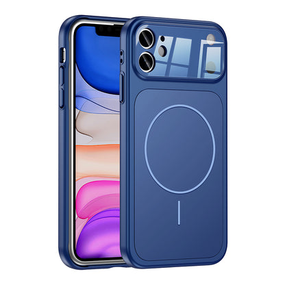 Apple iPhone 11 Kılıf Zore M-Safe Şarj Özellikli Kamera Korumalı Formen Kapak