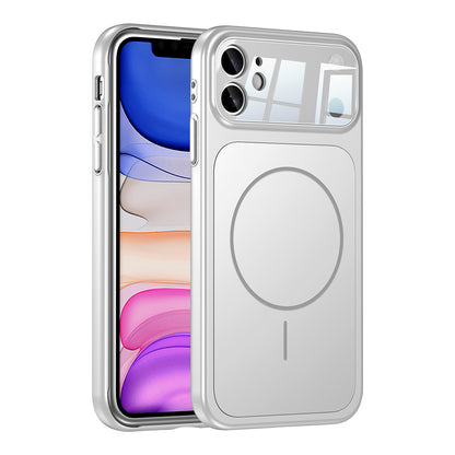Apple iPhone 11 Kılıf Zore M-Safe Şarj Özellikli Kamera Korumalı Formen Kapak