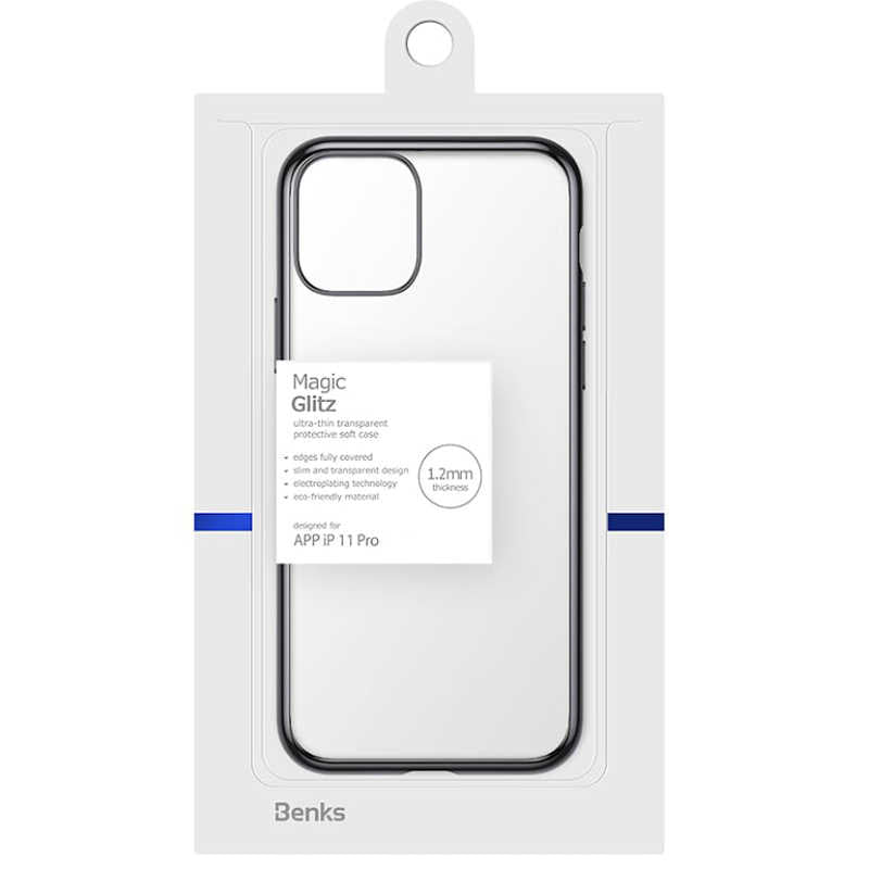 iPhone 11 Pro Benks Magic Glitz Ultra-Thin Transparent Protective Soft Kapak