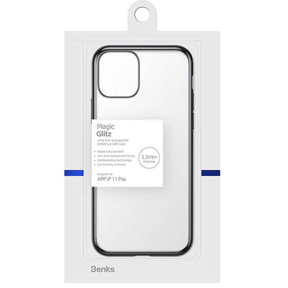 iPhone 11 Pro Benks Magic Glitz Ultra-Thin Transparent Protective Soft Kapak