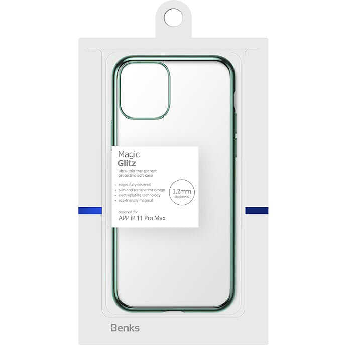 iPhone 11 Pro Max Benks Magic Glitz Ultra-Thin Transparent Protective Soft Kapak