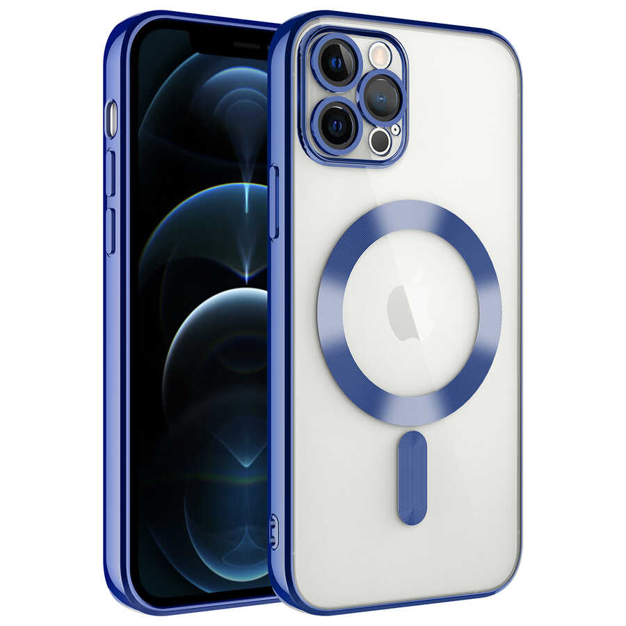Apple iPhone 11 Pro Max Kılıf Kamera Korumalı M-safe Wireless Şarj Özellikli Zore Demre Kapak