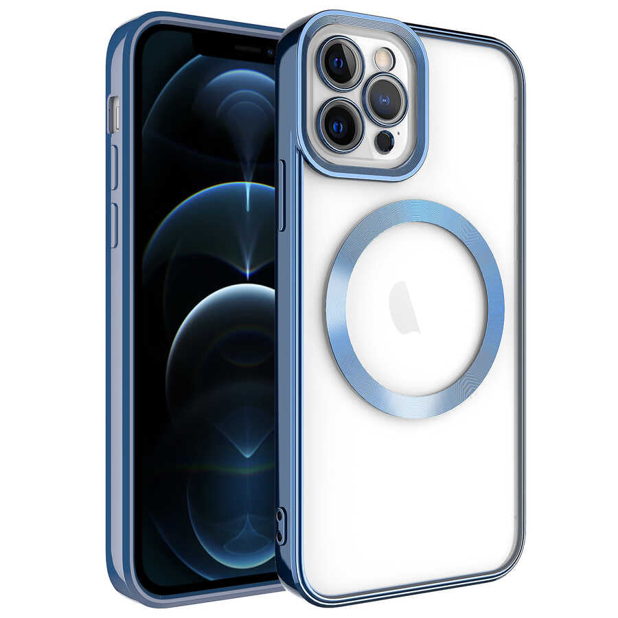 Apple iPhone 11 Pro Max Kılıf M-safe Wireless Şarj Özellikli Zore Setro Silikon
