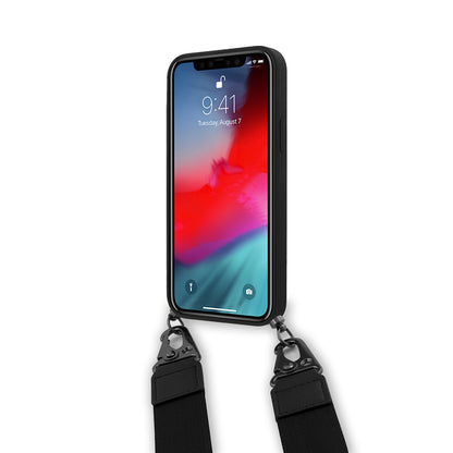 iPhone 12 Kılıf Ferrari Orjinal Lisanslı Askılı Metal Logolu Kapak