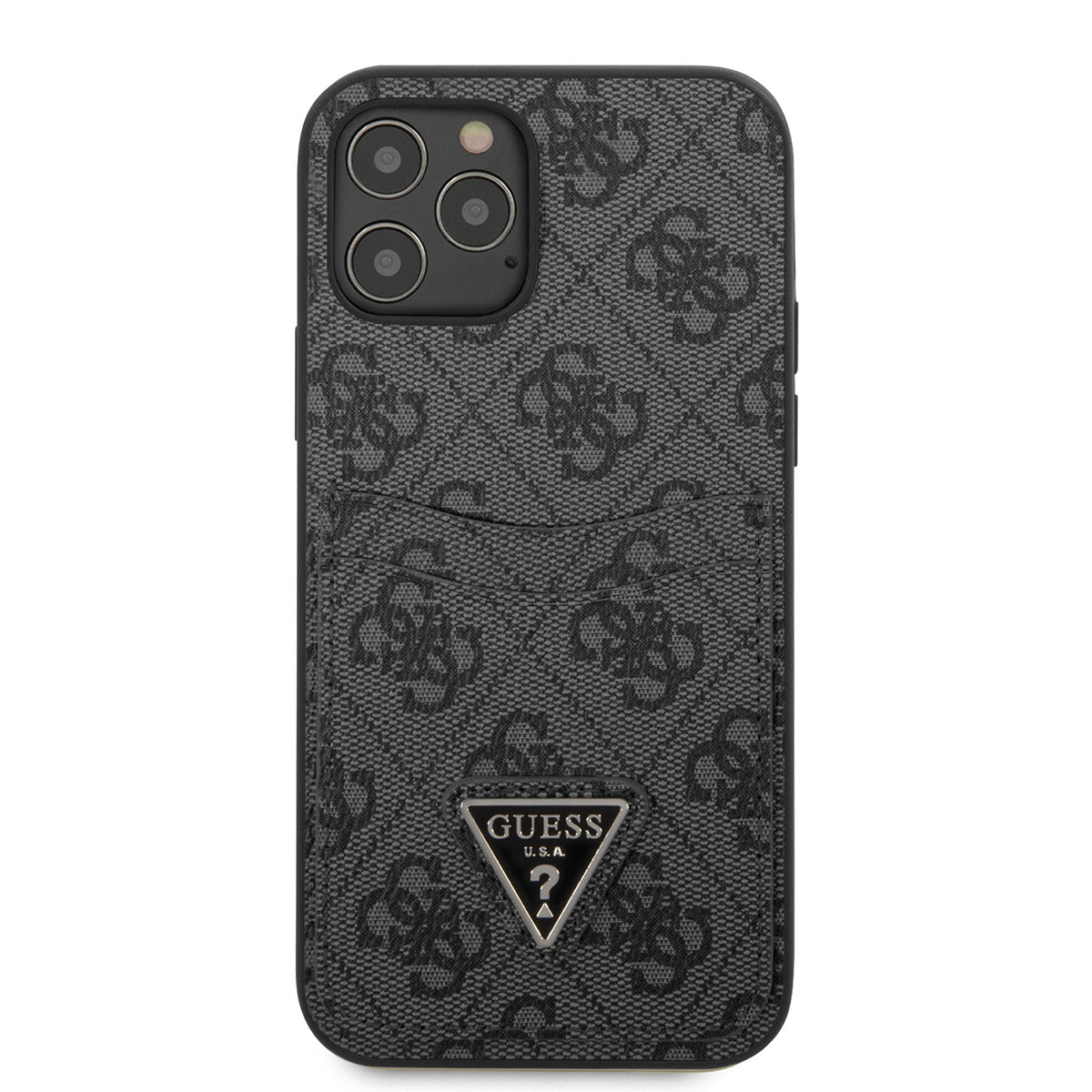 iPhone 12 Kılıf GUESS Çift Kart Bölmeli Kapak
